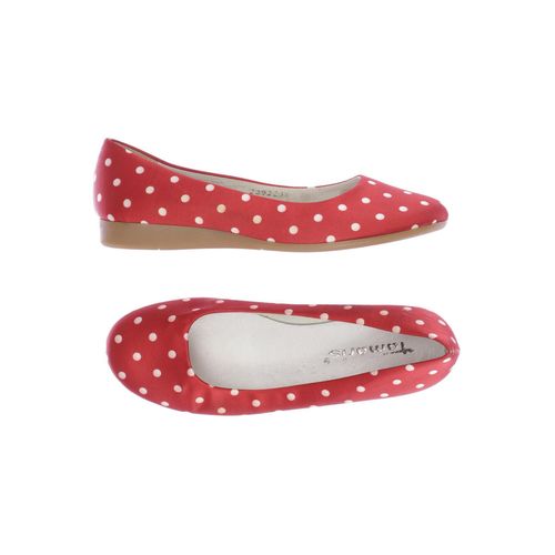 Tamaris Damen Ballerinas, rot, Gr. 36