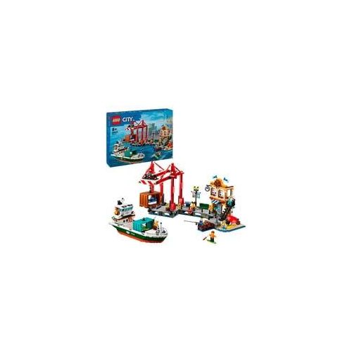 60422 City Hafen mit Frachtschiff, Konstruktionsspielzeug