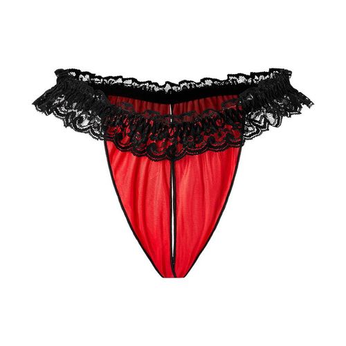 Freizügiger Ouvert-Slip mit Spitzensaum