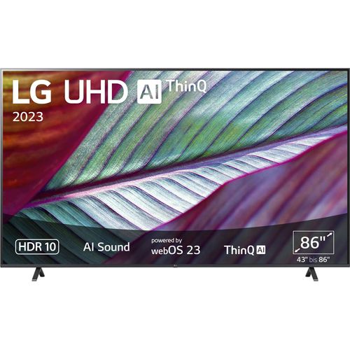 F (A bis G) LG LCD-LED Fernseher UHD,α5 Gen6 4K AI-Prozessor,HDR10,AI Sound,AI Brightness Control schwarz LED Fernseher Bestseller