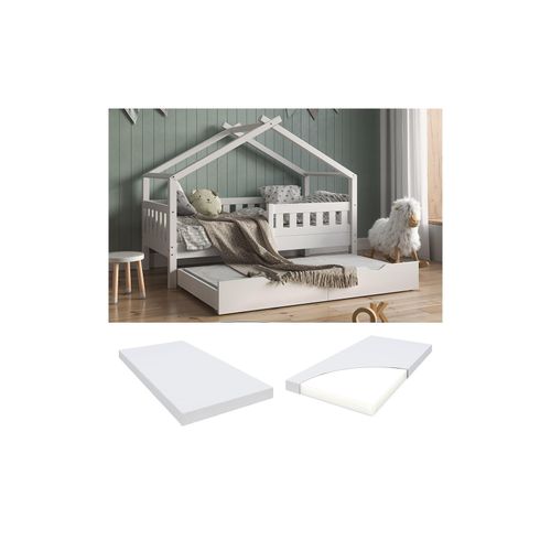 Vitalispa Kindermatratze Weiß 80 x 150 cm H2 Härtegrad
