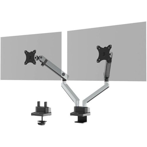 Monitor Halterung select plus mit Arm für 2 Monitore, Tischbefestigung, vesa, Flexibel einstellbar, 509723 - Durable
