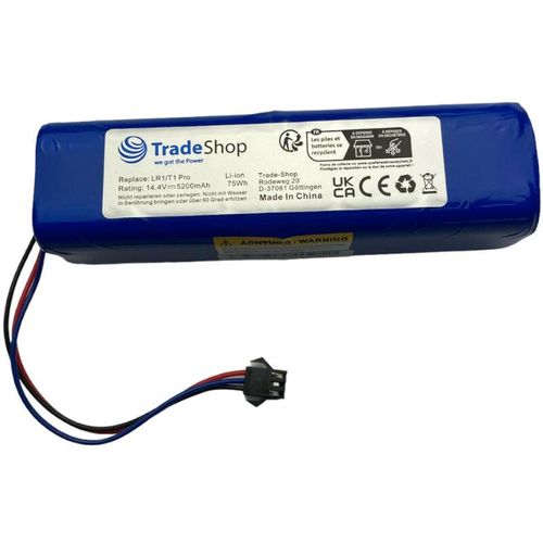 Trade-shop - Li-Ion Akku 14,4V / 5200mAh für uoni V980 Pro, V980 Max, V980 Plus, S1, Xiaomi Viomi S9, Viomi D800, Viomi Alpha 2 Pro VXVC15-JC