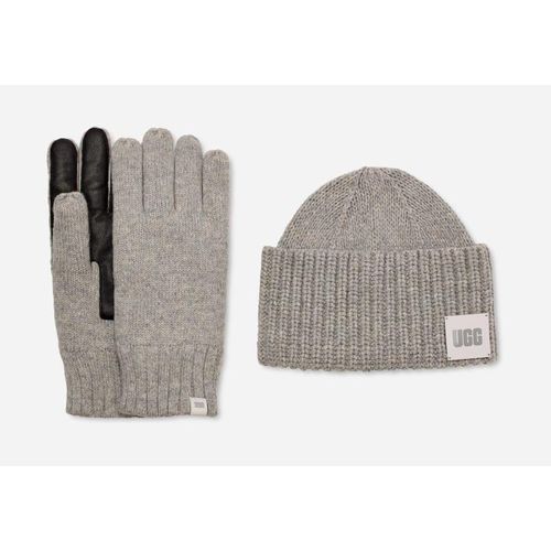 UGG® Strickset für Herren in Light Grey, Größe S/M