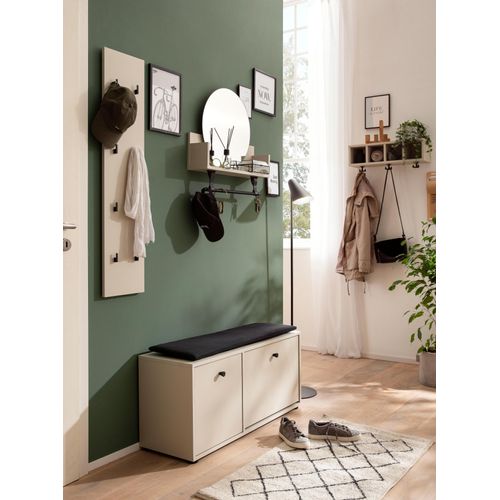 Schildmeyer Wandregal »Lovund, Breite 59 cm«, 4 offene Fächer, 3 Kleiderhaken