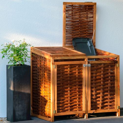 dobar Mülltonnenbox, 2x120l, BxTxH: 125x80x115 cm