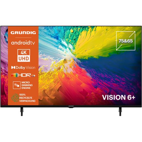 E (A bis G) GRUNDIG LED-Fernseher Fernseher schwarz