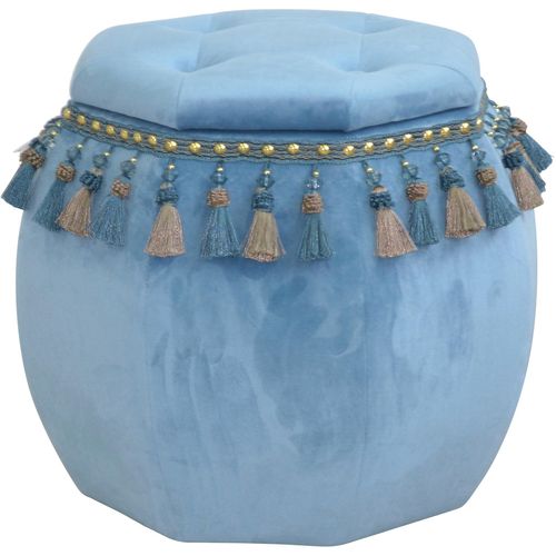 Stauraumhocker HOME AFFAIRE, blau, B:45cm H:52cm T:45cm, Hocker