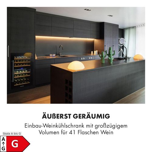 Vinsider 41 Built-in Duo Onyx Einbau-Weinkühlschrank 41 Fl 2 Zonen