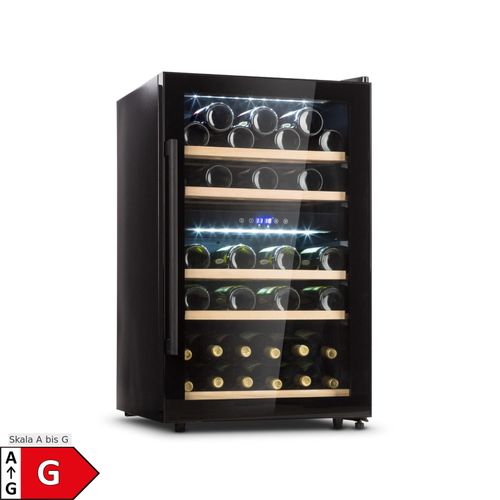 Barossa 40 Duo Weinkühlschrank 2 Zonen 41 Flaschen Glastür Touch LED
