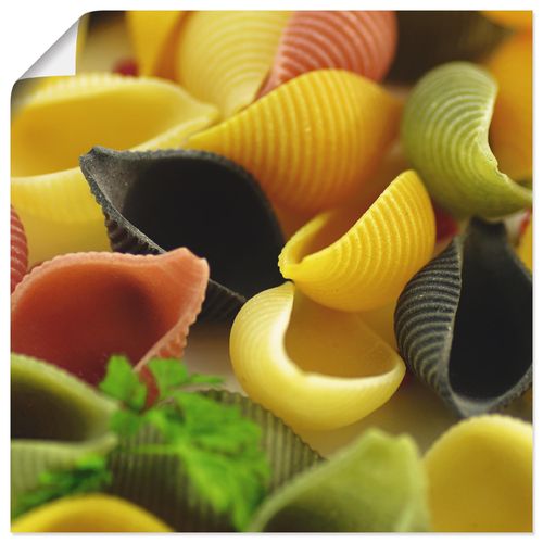 Artland Wandbild »Bunte Pasta«, Getreide, (1 St.), als Leinwandbild, Poster in verschied. Grössen