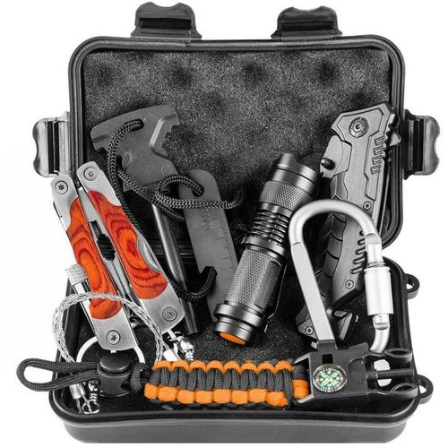 Neo Tools 8-in-1 Outdoor Survival-Kit in Box
