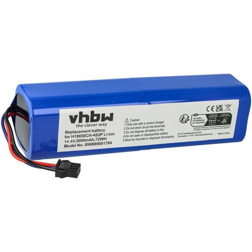 1x Akku kompatibel mit Viomi Alpha 2 pro plus, Pro Saugroboter (5000 mAh, 14,4 v, Li-Ion) - Vhbw