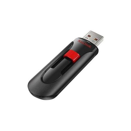 SanDisk USB-Stick Cruzer Glide schwarz, rot 64 GB