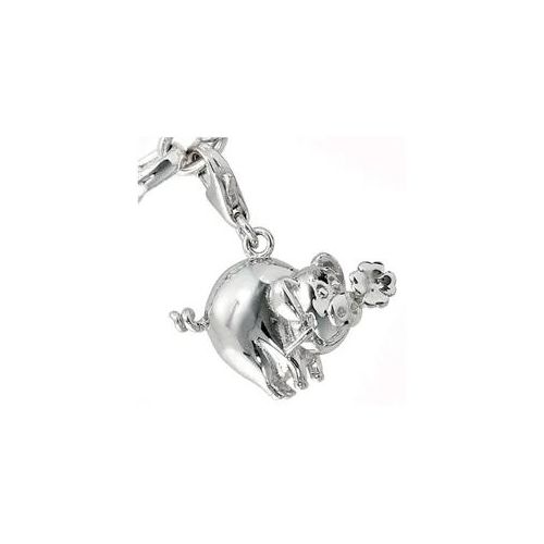 Charm-Einhänger JOBO "Glücksschwein" Charms silberfarben (silber 925) Damen 925 Silber