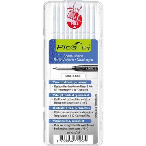 Pica - Pica-Dry Spezialminen-Set weiß 10 Minen - 4043