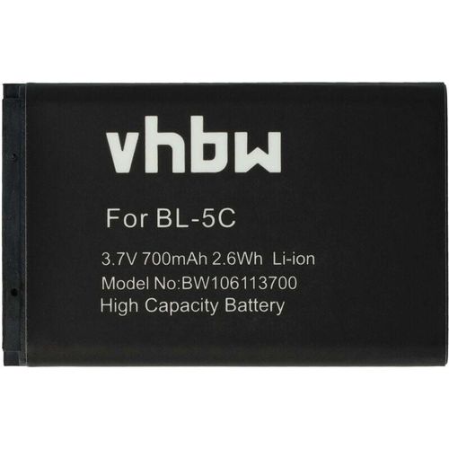 Vhbw - 1x Akku kompatibel mit Becker Mamba, Mamba.4 ce lmu eu gps Navigation Navi (700 mAh, 3,7 v, Li-Ion) - Ersatz für 010-10840-00, 361-00031-00