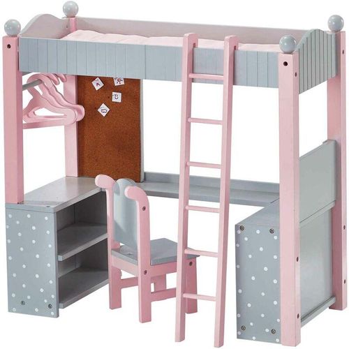 Puppen-Etagenbett Schreibtisch Puppenzubehör Spielzeug Olivias World TD-0204AG