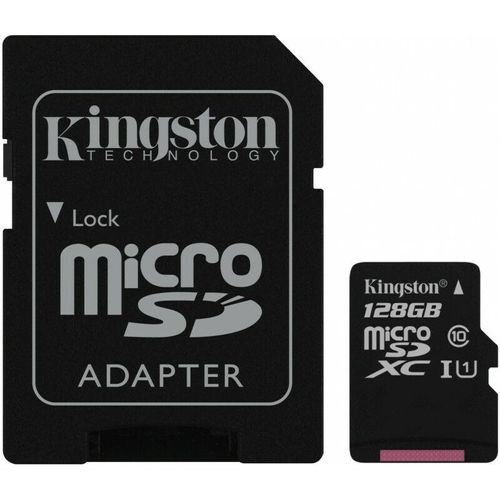 Sd MicroSD Card 128GB sdxc Canvas (Class10) m.Ada (SDCS/128GB) - Kingston