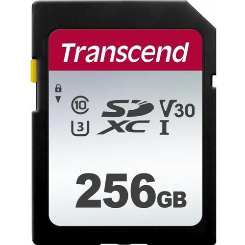 TS256GSDC300S - SDXC-Speicherkarte, 256GB, Class 10 uhs-i U3, V30, 300S (TS256GSDC300S) - Transcend