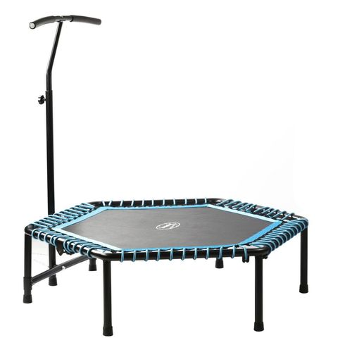 Body Coach Fitness-Trampolin 127cm groß klappbar höhenverstellbarer Haltegriff Gummiseil-Federung 6-