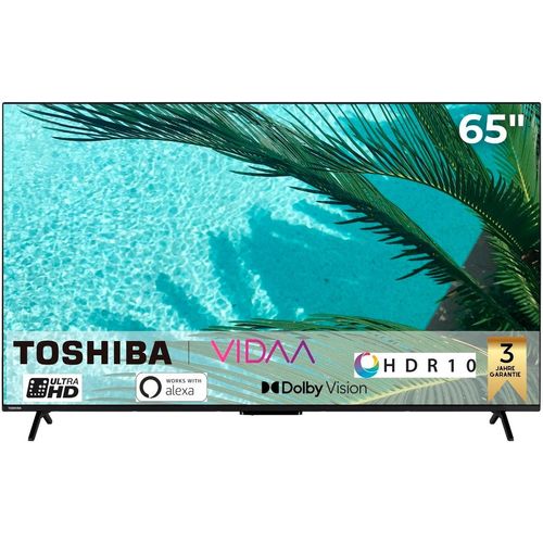 E (A bis G) TOSHIBA LED-Fernseher Fernseher schwarz LED Fernseher