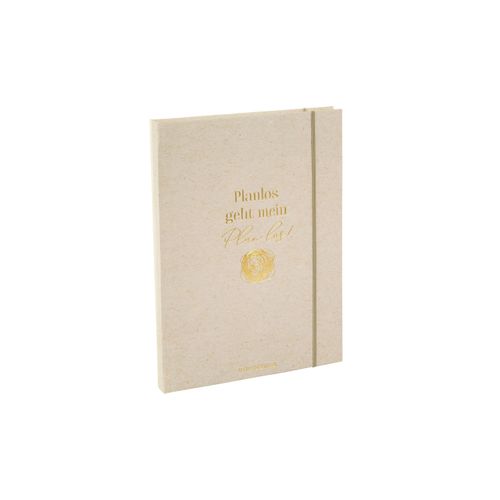 Goldfarbenbuch Notizbuch »Notizbuch Planlos geht mei«