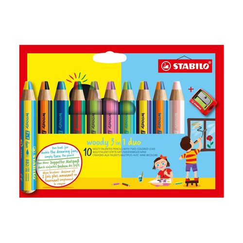 STABILO Malstift »Woody 3 in 1«