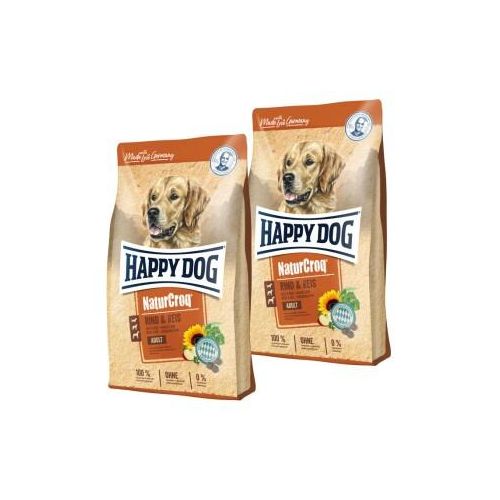 HAPPY DOG NaturCroq Rind & Reis 2x15 kg