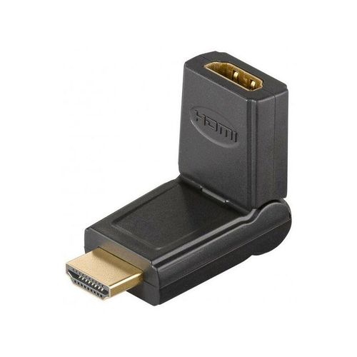 goobay Adapter abwinkelbar HDMI Typ A St - HDMI Typ A Bu (51721)