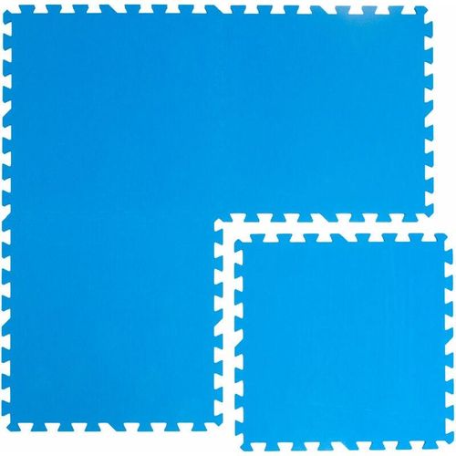 Pool Bodenschutz Fliesen Matten 81 x 81 cm Blau Puzzlematte
