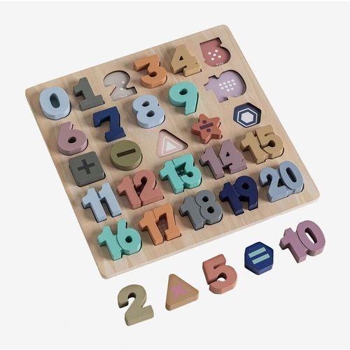 SKLUM Puzzle mit Zahlen aus Holz Nemi Kids Bunt Fresh