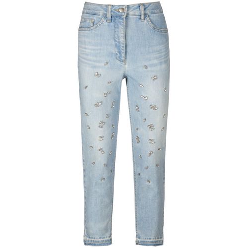 7/8-mom-jeans glittersteentjes Andjel denim