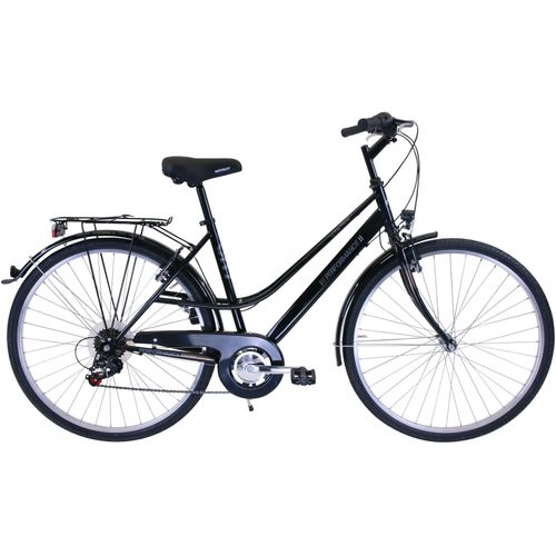 Trekkingrad PERFORMANCE Fahrräder Gr. 50cm, 28 Zoll (71,12cm), schwarz für Damen und Herren, Kettenschaltung