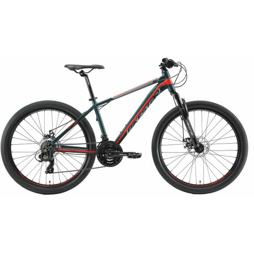 Mountainbike BIKESTAR Fahrräder Gr. 41cm, 26 Zoll (66,04cm), grün für Damen und Herren, Kettenschaltung