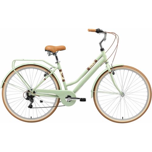 Cityrad BIKESTAR Gr. 46, grün, Fahrräder, 46cm, 28 Zoll (71,12cm), für Damen, Kettenschaltung