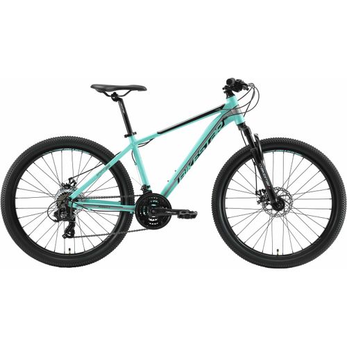 Mountainbike BIKESTAR Fahrräder Gr. 41cm, 26 Zoll (66,04cm), grün für Damen und Herren, Kettenschaltung