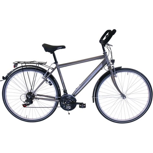 Trekkingrad PERFORMANCE Fahrräder Gr. 50cm, 28 Zoll (71,12cm), grau für Herren, Kettenschaltung