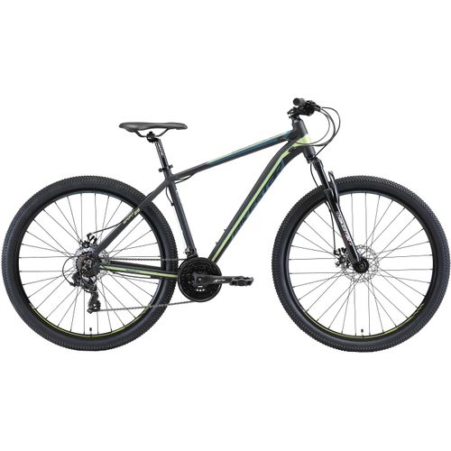 Mountainbike BIKESTAR Fahrräder Gr. 48cm, 29 Zoll (73,66cm), schwarz für Damen und Herren, Kettenschaltung