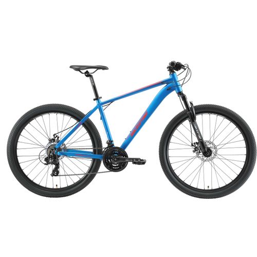 Mountainbike BIKESTAR Fahrräder Gr. 46cm, 27,5 Zoll (69,85cm), blau für Damen und Herren, Kettenschaltung