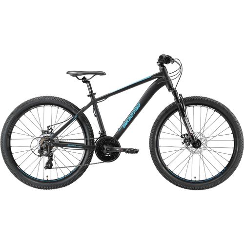 Mountainbike BIKESTAR Fahrräder Gr. 41cm, 26 Zoll (66,04cm), schwarz für Damen und Herren, Kettenschaltung