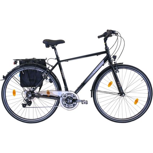 Trekkingrad PERFORMANCE Fahrräder Gr. 57cm, 28 Zoll (71,12cm), schwarz für Herren, Kettenschaltung