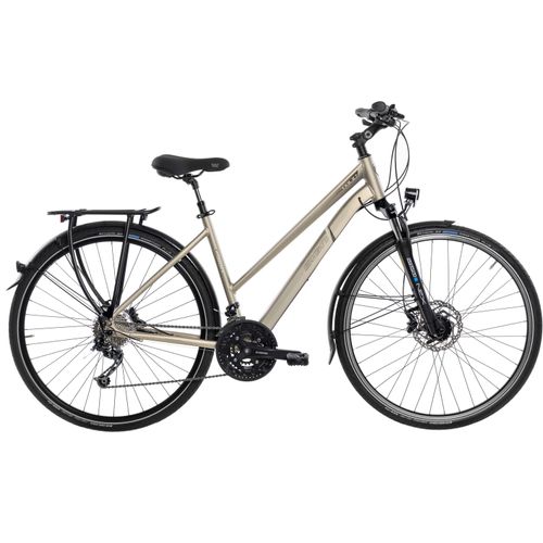 Trekkingrad SIGN Fahrräder Gr. 43cm, 28 Zoll (71,12cm), beige (champagner) für Damen