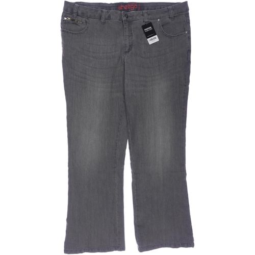 sheego Damen Jeans, grau, Gr. 52