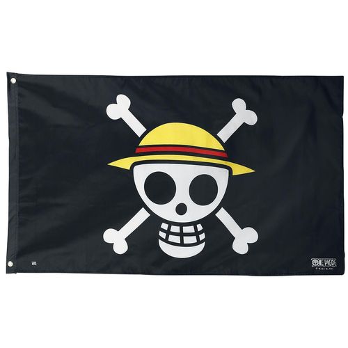 One Piece Skull Flagge schwarz