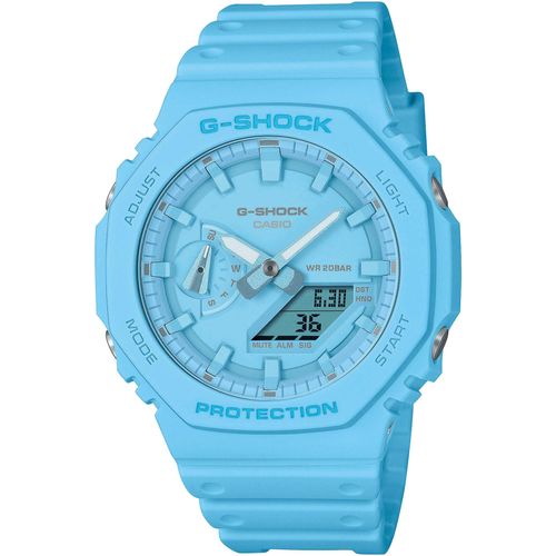 Chronograph CASIO G-SHOCK Armbanduhren blau Damen Quarzuhr, Armbanduhr, Damen, Herren, digital, bis 20 bar wasserdicht