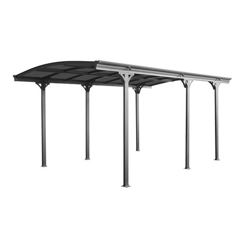 Carport mit gewölbtem Dach 300 x 505 x 212/238 cm anthr.