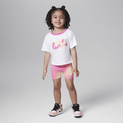 Jordan Lemonade Stand set met shorts voor peuters - Roze