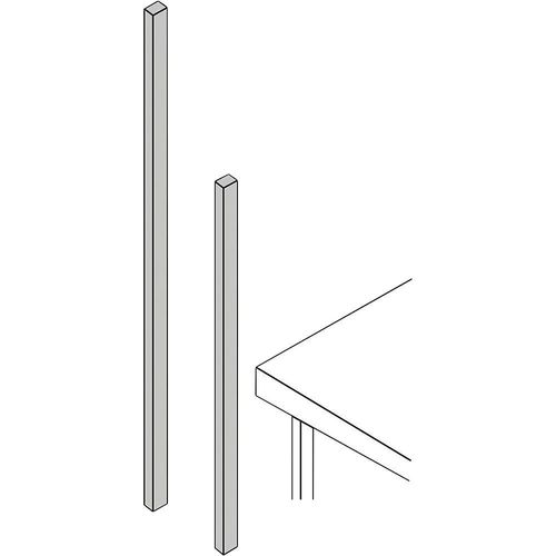 Befestigungsholm, Höhe über Tisch 300 mm, schwarz kaiserkraft