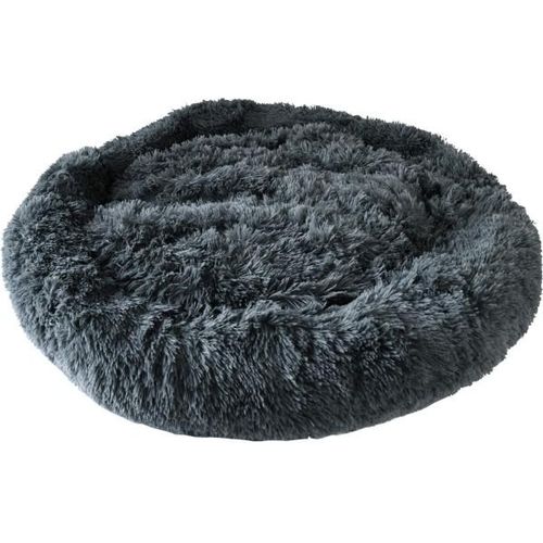 Hundebett Jimmy flauschig anthrazit 80 x 18 cm Hunde Bett Kissen Schlafplatz